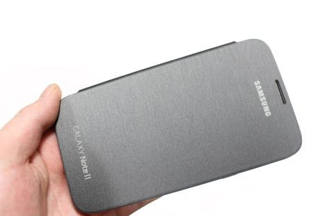 Bao da Flip Cover Note 2 màu Titanium